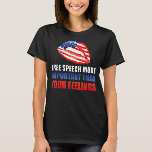 Camiseta Fala Livre Mais Importante Do Que Seus Sentimentos