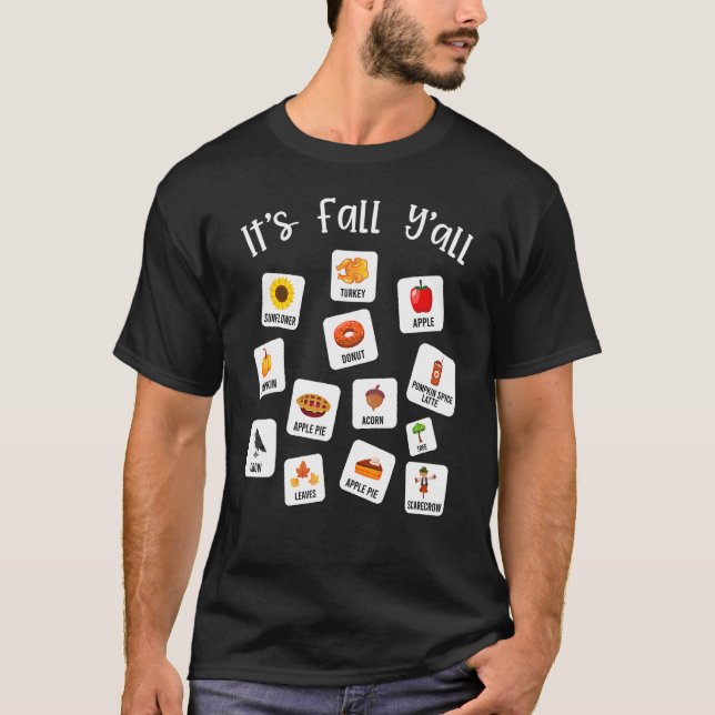 Camiseta Fala-se de Fala Aac Slp Fall Language Pathol (Frente)