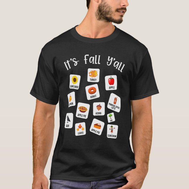 Camiseta Fala-se de Fala Aac Slp Fall Language Pathol (Frente)