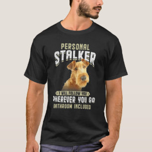 Camiseta Falador Pessoal Eu Vou Segui-Lo Irlandês Terrier