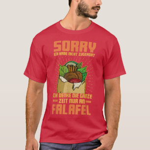 Camiseta falafel feijão arábico culinária egito egito vegan