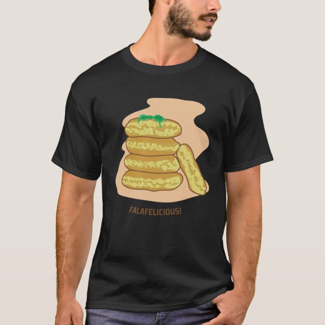 Camiseta Falafelicious Hummus Kebap Levantine Food Chef (Frente)