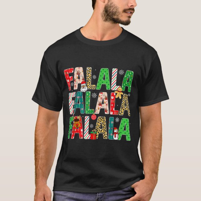 Camiseta Falala Christmas Merry And Bright Christmas Ginger (Frente)