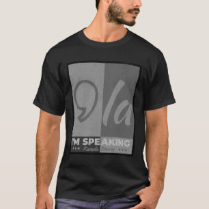 Camiseta Falando em Comma La Funny Quote Kamala Harris 2024