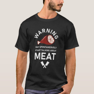 Camiseta Falando Sobre Carne - Carniceiro De Carne De Carni