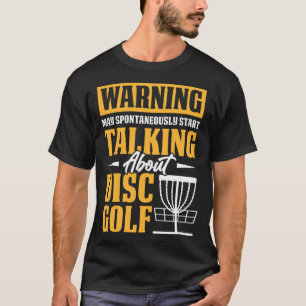 Camiseta Falando Sobre O Jogador De Golfe De Golfe Do Disco