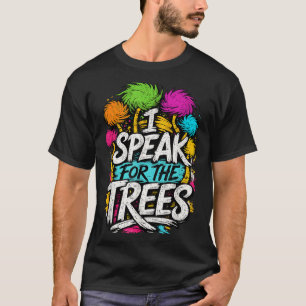 Camiseta Falar Árvores Dia da Terra Consciência da Natureza