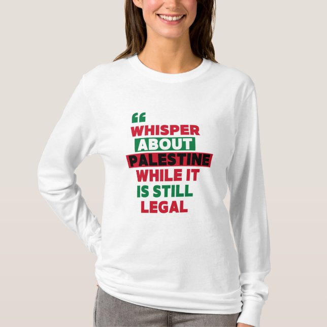 CAMISETA FALAR DA PALESTINA MERCH (Frente)