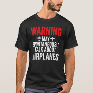 Camiseta Falar Sobre Aviões Piloto E Aviação 1