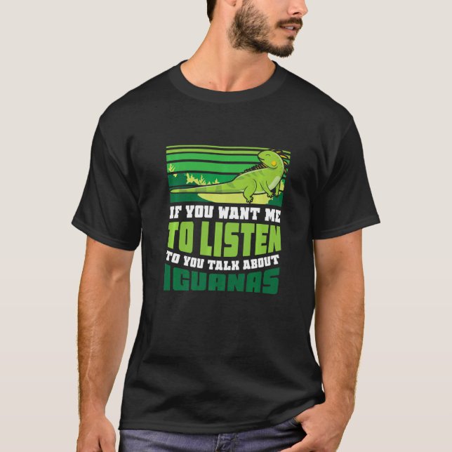 Camiseta Falar sobre Iguanas (Frente)