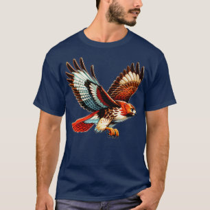 Camiseta Falcão-de-cauda-vermelha voador