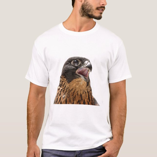 Camiseta Falcão de peregrino personalizado (Frente)