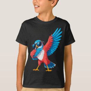 Camiseta Falcão do mar engraçado fazendo dab pássaro homens
