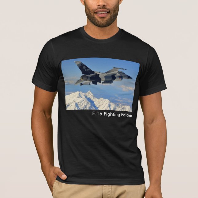 Camiseta Falcão F-16 de combate (Frente)