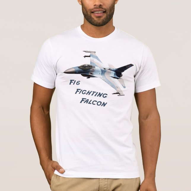 Camiseta Falcão F-16 de combate (Frente)