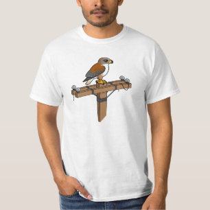 Camiseta Falcão Ferruginous no pólo de poder