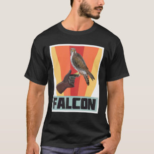 Camiseta Falcão Retro Vintage Falconry Com Hawk E Águia