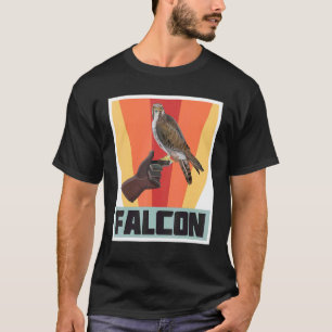 Camiseta Falcão Retro Vintage Falconry Com Hawk E Águia