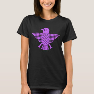 Camiseta Falcão roxo estilizado