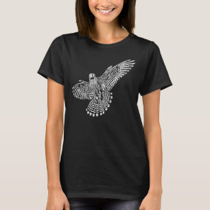 Camiseta Falcão Vintage Voador Elegante Em Voo