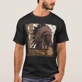 Camiseta Falcão Voador Lendário Guerreiro Oglala Lakot