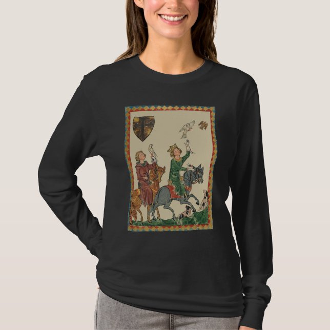 Camiseta Falcoaria, Códice Manesse do Século XIV (Frente)