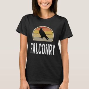 Camiseta Falcoaria Retro Vintage Falcão Observação de Pá