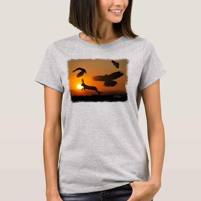 Camiseta Falcões de Harris Caçando (Frente)