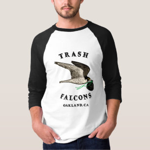 Camiseta Falcões de Lixo Básico Oficial - Capas Negras
