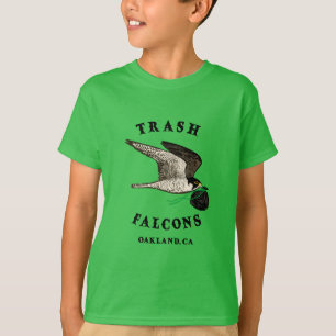 Camiseta Falcões de lixo Crianças Tee - Oakland Green