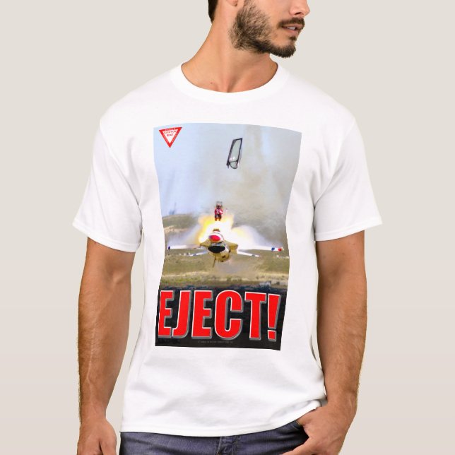 CAMISETA FALCON DE LUTA F-16C - EJETAR! (Frente)