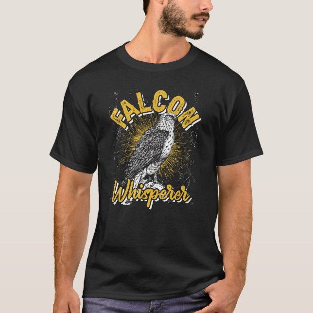 Camiseta Falcon Whisperer Falconry Trainer (Frente)