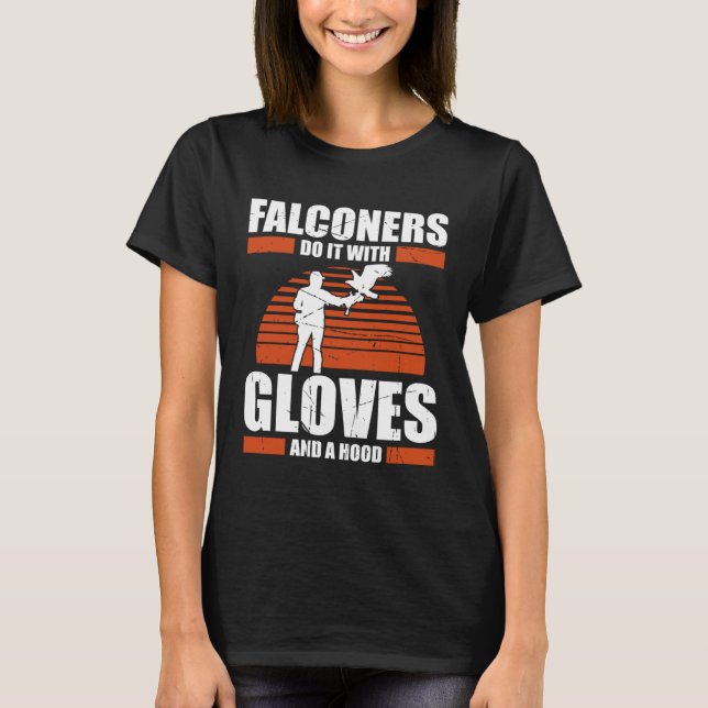 Camiseta Falconer Falcon Hunter Falconer Tracker Duck Hunte (Frente)