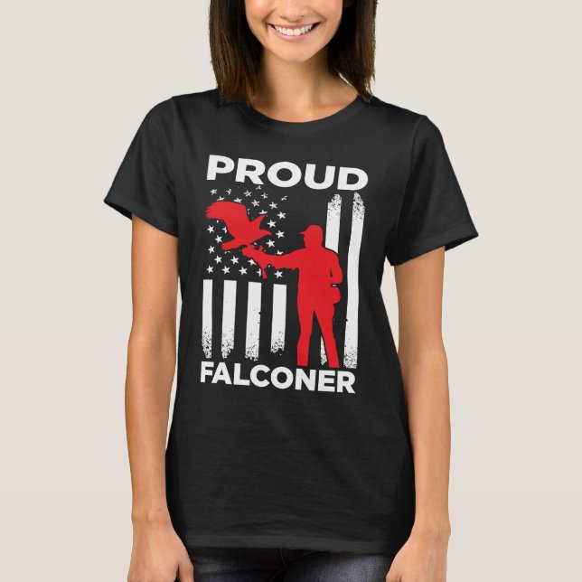 Camiseta Falconer Falcon Hunter Falconer Tracker Duck Hunte (Frente)