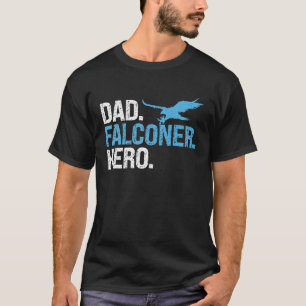 Camiseta Falconer pai Falconer Hero Bird Ornithology Falcon