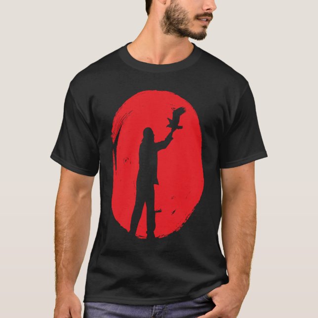 Camiseta Falconer Red Sun Falcon Hunting (Frente)