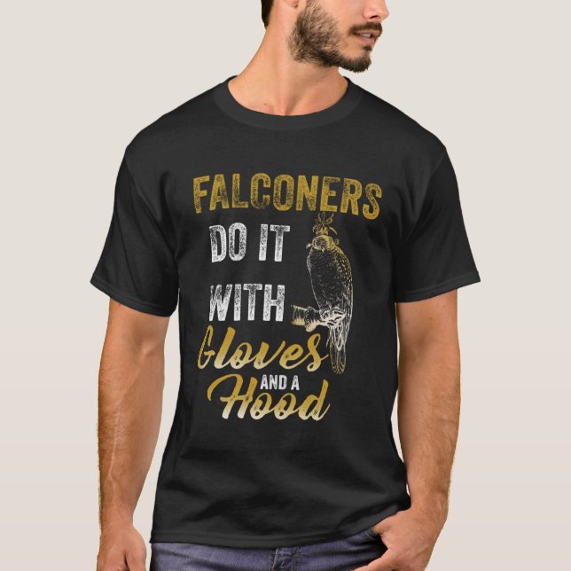 Camiseta Falconers Gloves Falconry  Hawker Falcon Hawking (Frente)