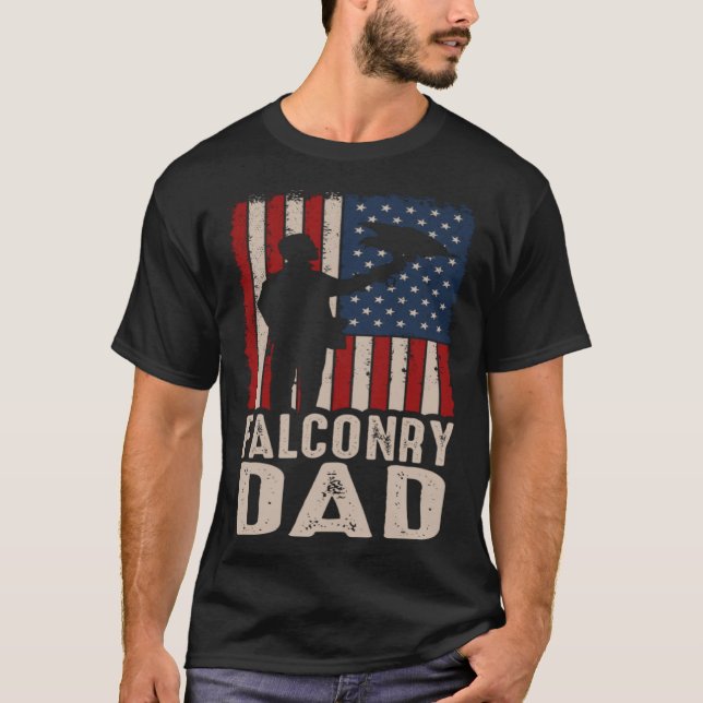 Camiseta Falconry Dad Falconer Hawker Falcon  Hawking Exper (Frente)