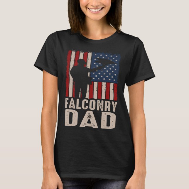 Camiseta Falconry Dad Falconer Hawker Falcon  Hawking Exper (Frente)