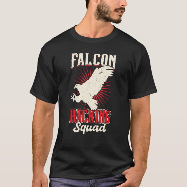 Camiseta Falconry Falcon Hacking de Falcão (Frente)