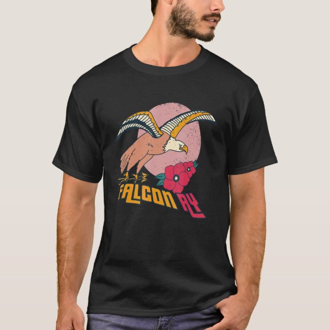 Camiseta Falconry for Bird with Falcon and Eagles (Frente)