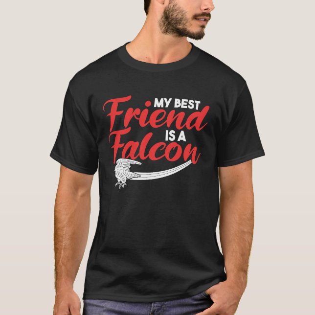 Camiseta falconry hawking ornithology bird friend (Frente)