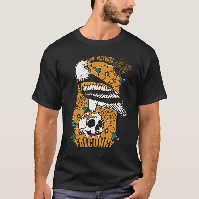 Camiseta Falconry Sharp Objects Eagle Falcon Hawks Bird of (Frente)