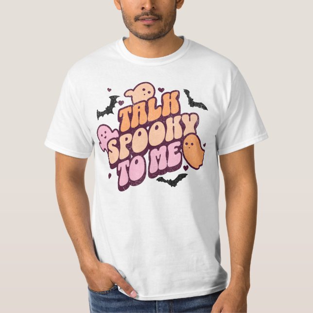 Camiseta Fale assustador comigo (Frente)