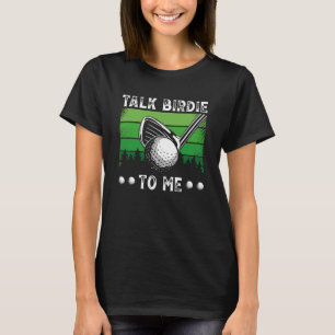 Camiseta Fale Birdie Comigo Jogador de Golfe com Impressão 