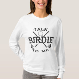 Camiseta Fale Birdie Comigo Jogador De Golfe Engraçado Joga