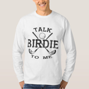 Camiseta Fale Birdie Comigo Jogador De Golfe Engraçado Joga