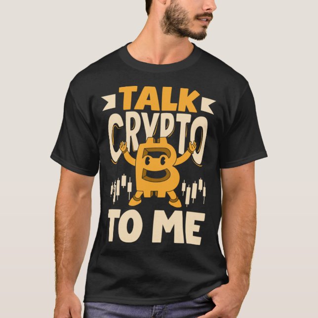 Camiseta Fale com a Crypto Me Cryptocurrency Mining BTC (Frente)
