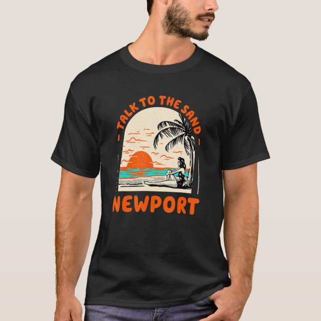 Camiseta Fale Com A Ilha Sand Newport Beach Rhode (Frente)