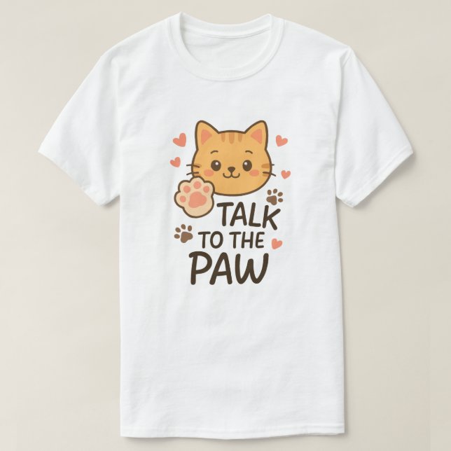 Camiseta Fale com a pata (Frente do Design)